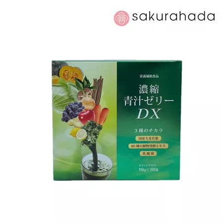 Аодзиру в форме желе SAKAESHINYAKU DX с лактобактериями (30 пак)