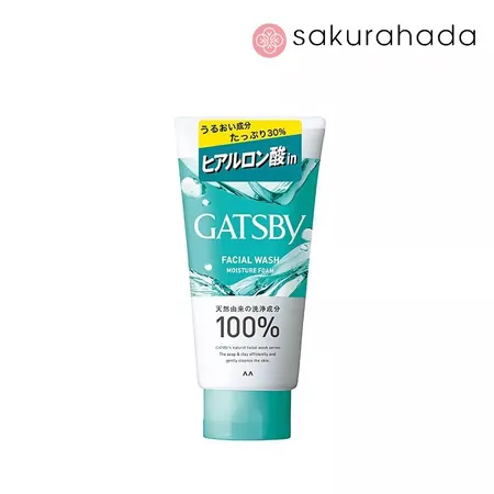 Пенка MANDOM Gatsby Facial Wash Moisture Foam, с гиалуроновой кислотой, увлажняющая (130 гр.)