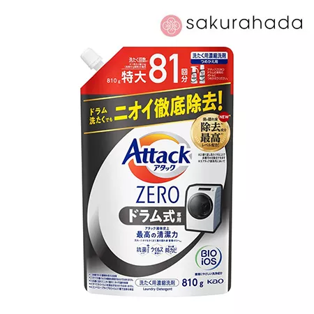 Гель для стирки КАО Attack Zero One, для сильнозагрязненного белья, аромат морского бриза (810 гр.)