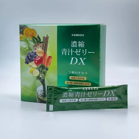 Аодзиру в форме желе SAKAESHINYAKU DX с лактобактериями (30 пак)