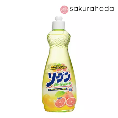 Средство для мытья посуды, овощей и фруктов с экстрактом алоэ KANEYO с ароматом грейпфрута (600 мл.)