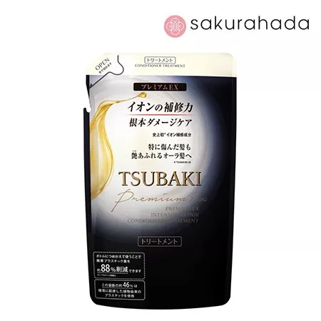 Бальзам SHISEIDO Tsubaki Premium EX с маслом камелии, интенсивное восстановление, рефил (300 мл.)