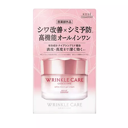 Крем-гель KOSE Grace One Wrinkle Care White отбеливающий, против морщин (100гр.)