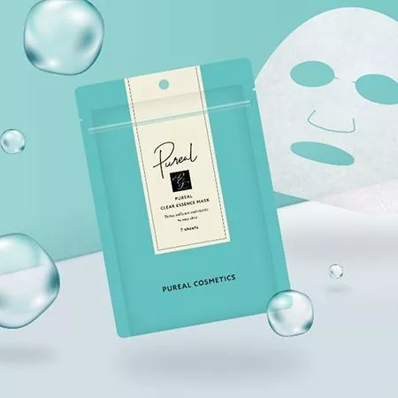 Маска для лица MARUMAN H&B Pureal Clear для увлажнения, ровного тона и гладкости кожи (7 шт.)