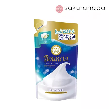 Гель для душа COW  "Bouncia" White Soap с ароматом свежести, сменный блок (360 мл) 