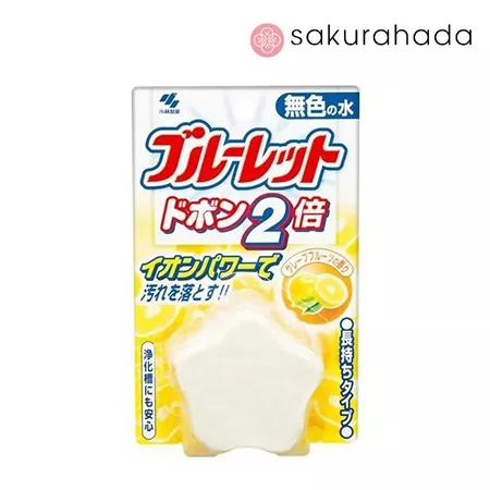 Таблетка для бачка унитаза KOBAYASHI Bluelet дезодорирующая, аромат грейпфрута (120гр.) Таблетка для бачка унитаза KOBAYASHI Bluelet дезодорирующая, аромат грейпфрута (120гр.)