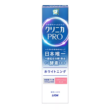 Зубная паста отбеливающая LION Clinica Pro Whitening вкус освежающей мяты (95 гр.)