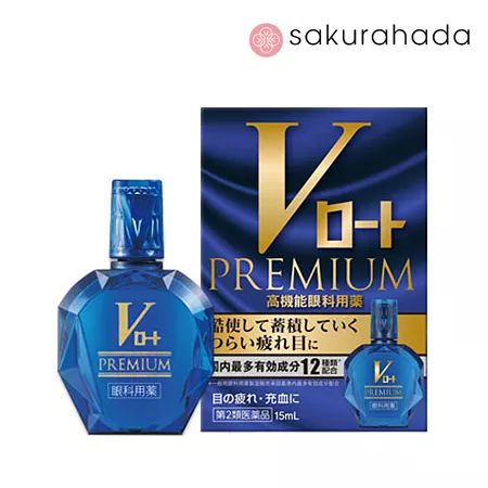 Капли для глаз ROHTO V Premium премиальные для снятия напряжения с глаз (15 мл.)