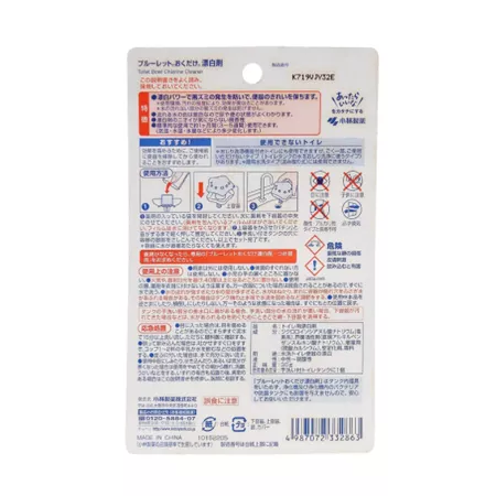 Таблетка для бачка унитаза KOBAYASHI Bluelet дезодорирующая, отбеливающая (120гр.)