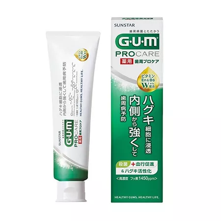 Зубная паста SUNSTAR Gum ProCare для профилактики болезней десен с витаминами En и B6, мята (90гр.)