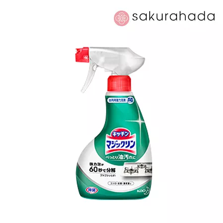 Пена-спрей KAO "Magiclean" дезинфицирующая для очистки кухонных плит  (400 мл.)