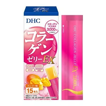 Коллагеновое желе DHC Jelly EX 3000 с эластином, вкус манго (15 пак.)