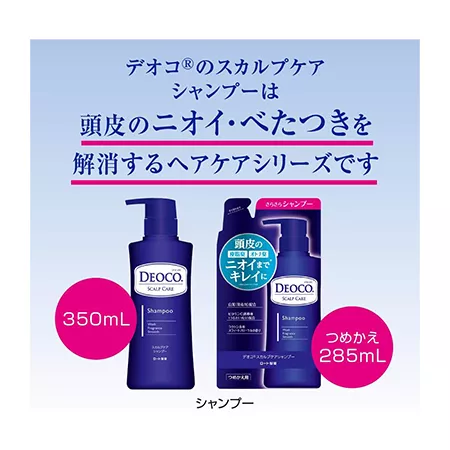 Шампунь ROHTO Deoco Scalp Care для волос и ухода за кожей головы, с лактоном, рефил (285 мл.)