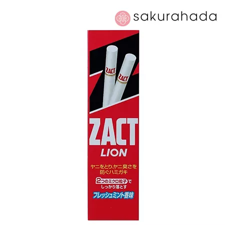 Зубная паста для удаления никотинового налета и устранения запаха табака LION Zact, вкус мяты,140 г Зубная паста для удаления никотинового налета и устранения запаха табака LION Zact, вкус мяты,140 г