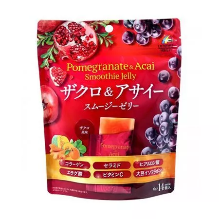 Смузи в желе Unimat Riken с гранатом и асаи (14 пак)