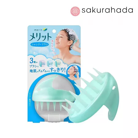 Массажная щетка для кожи головы KAO Merit Shampoo Brush, особомягкая 