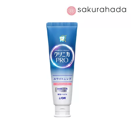 Зубная паста отбеливающая LION Clinica Pro Whitening вкус освежающей мяты (95 гр.)