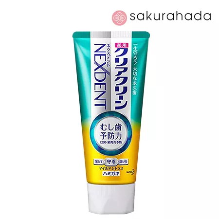 Зубная паста с микрогранулами KAO "Clear Clean NEXDENT Mild Citrus" комплексного действия, 130 гр. 