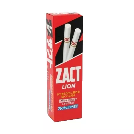 Зубная паста для удаления никотинового налета и устранения запаха табака LION Zact, вкус мяты,140 г Зубная паста для удаления никотинового налета и устранения запаха табака LION Zact, вкус мяты,140 г