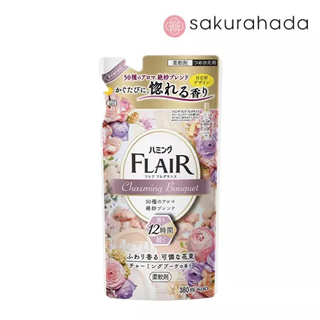 Кондиционер для белья KAO Flair Fragrance Charming Bouquet, нежный аромат цветов, рефил (380 мл.) Кондиционер для белья KAO Flair Fragrance Charming Bouquet, нежный аромат цветов, рефил (380 мл.)