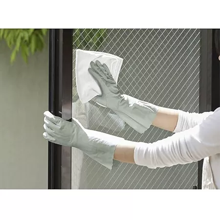 Перчатки SHOWA GLOVES с внутренним покрытием и усиленными кончиками пальцев, L, зеленые (1 пара)
