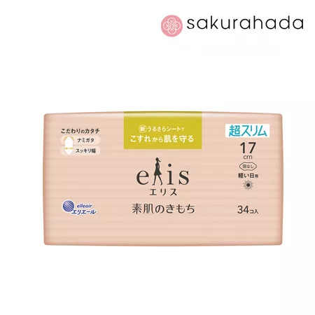 Ежедневные ультратонкие гигиенические прокладки DAIO Elis Ultra Slim Mini,17 см., 34 шт.