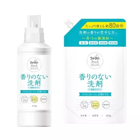 Гель для стирки NS FA-FA Fine Free от неприятных запахов, без аромата, сменный блок (800 мл.)