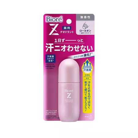 Дезодорант BIORE Medicated Deodorant Z роликовый антиперспирант, без аромата (40 мл.)