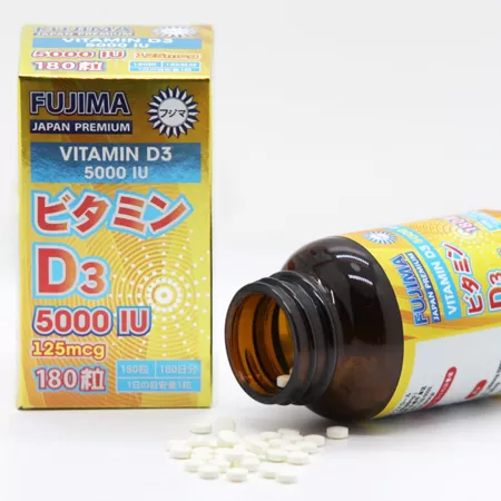 Витамин D FUJIMA D3 5000 ME (180 шт.)
