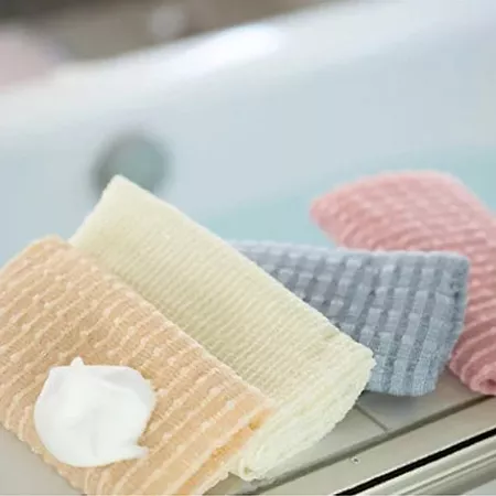 Мочалка для тела AISEN Foam Holic средней жесткости, розовая (1 шт.)
