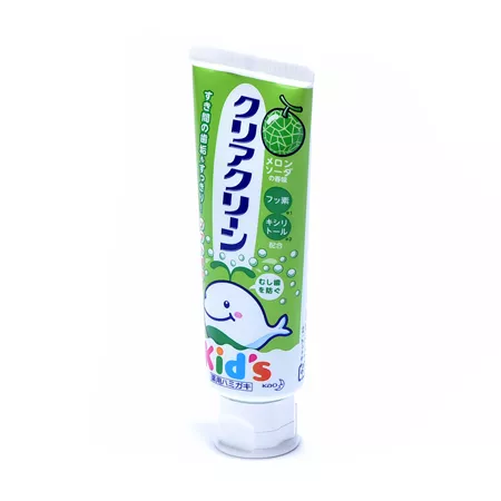Зубная паста для детей с мягкими микрогранулами KAO "Clear Clean Grape" со вкусом дыни, 70 гр Зубная паста для детей с мягкими микрогранулами KAO "Clear Clean Grape" со вкусом дыни, 70 гр