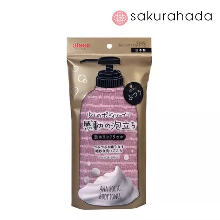 Мочалка для тела AISEN Foam Holic средней жесткости, розовая (1 шт.) Мочалка для тела AISEN Foam Holic средней жесткости, розовая (1 шт.)