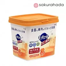 Порошок для посудомоечных машин KAO "Cucute Citric" с лимонной кислотой и апельсиновым маслом,680 гр