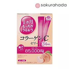 Коллагеновое желе Earth Pharmaceutica Collagen C Jelly со скусом персика (34 стика)