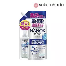 Средство для стирки LION Nanox One с глубокой антибактериальной очисткой, рефил (765 гр.)