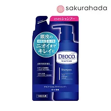 Шампунь ROHTO Deoco Scalp Care для волос и ухода за кожей головы, с лактоном, рефил (285 мл.)