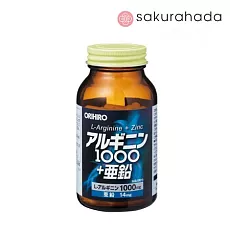 Комплекс ORIHIRO L-Arginine 1000 + Zinc аргинин с цинком (120 шт. на 30 дней)