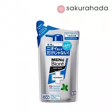 Гель Для Душа КAO Biore Men's Дезодорирующий с ароматом мяты, сменный блок (380 мл)