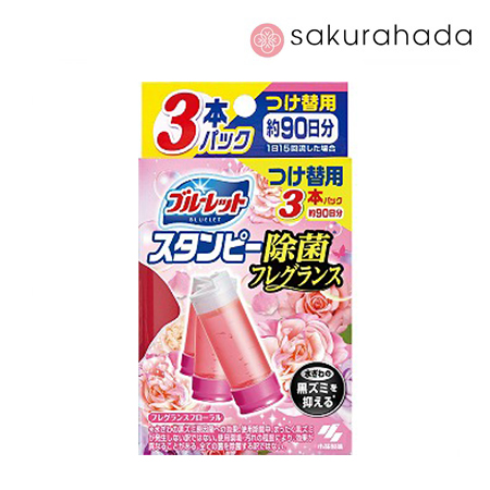 Очищающий и дезодорирующий гель KOBAYASHI для унитаза, цветочный аромат (запасной блок 28гр.x 3шт)