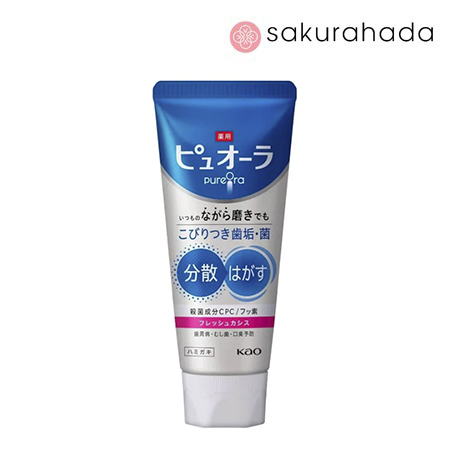 Зубная паста KAO PureOra Fresh Blackcurrant комплексного действия, вкус черной смородины (115 гр.)