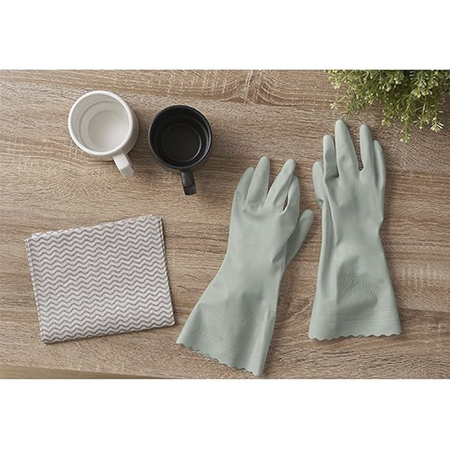 Перчатки SHOWA GLOVES с внутренним покрытием и усиленными кончиками пальцев, M, зеленые (1 пара) Перчатки SHOWA GLOVES с внутренним покрытием и усиленными кончиками пальцев, M, зеленые (1 пара)