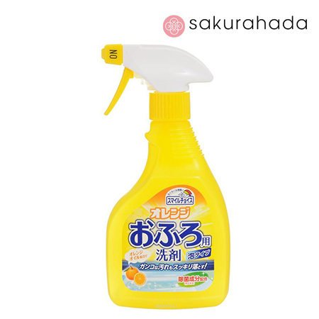 Спрей-пенка MITSUEI для удаления устойчивых загрязнений в ванной с апельсиновым маслом (400мл.)