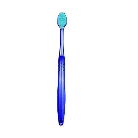 Зубная щетка  EBISU широкая, средней жесткости, с резиновыми вставками, 1шт.