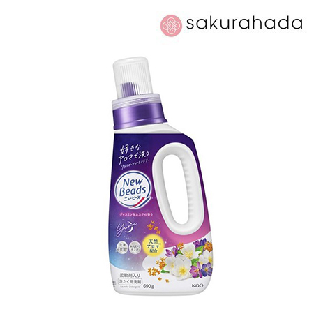 Жидкое средство для стирки KAO New Beads Yoru, аромат жасмина и мускуса (690 гр.)