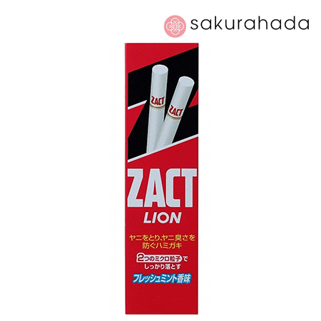 Зубная паста для удаления никотинового налета и устранения запаха табака LION Zact, вкус мяты,140 г