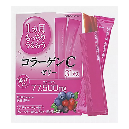 Коллагеновое желе Earth Biochemical Collagen C Jelly с ягодным вкусом (31 стик)
