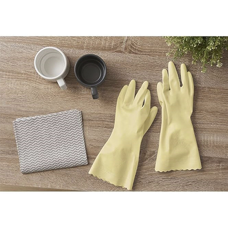 Перчатки SHOWA GLOVES с внутренним покрытием и усиленными кончиками пальцев, S, желтые (1 пара) Перчатки SHOWA GLOVES с внутренним покрытием и усиленными кончиками пальцев, S, желтые (1 пара)