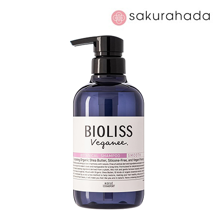Шампунь KOSE Bioliss Veganee для гладкости волос, на основе органических экстрактов (480 мл.)