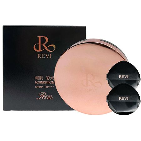 Антивозрастной тональный кушон с защитой от солнца REVI Ceramic Skin Foundation, SPF50+PA++++, бежевый (15 гр)