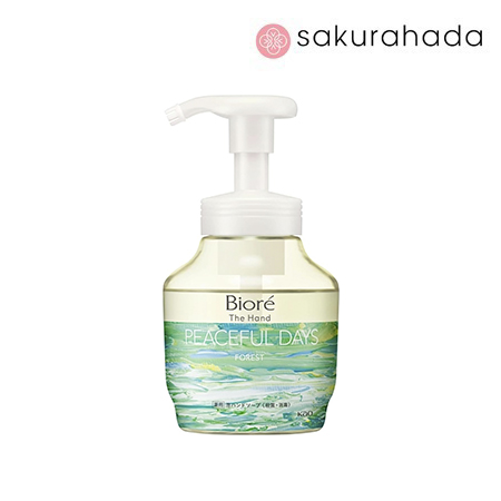 Жидкое мыло-пенка для рук KAO Biore Forest, увлажняющее, аромат "тихий лес" (280 мл.)